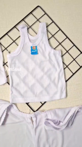 PANDAWA-6 PCS Kaos Dalam / Singlet Bayi/Anak Putih ORIN/RIANI/GAIXIN usia 0 - 12 tahun Size S M L XL 3L