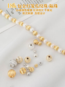 เครื่องประดับ DIY ทองชุบทอง 18K ลูกปัดหยดน้ำmelon ลูกปัดกระจัดกระจัด ลูกปัดสร้อยข้อมือ ลูกปัดดอกไม้ อุปกรณ์ทำเครื่องประดับ