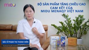Thực phẩm phát triển chiều cao và chuyển hóa canxi hiệu quả mọi lứa tuổi Midu MenaQ7 180mcg