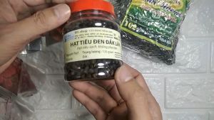 Lọ Hạt tiêu Đăk Lăk 120gr hồ tiêu sạch nguyên chất (Tùy chọn đã xay hoặc nguyên hạt) - Vườn Đặc Sản