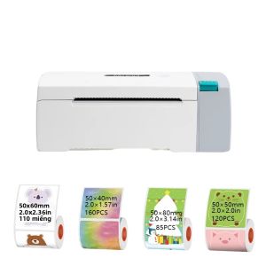 Máy In Nhãn Nhiệt Di Động KAYSION 4x6 Dùng Cho Vận Chuyển Đóng Gói Hàng Hóa Kết Nối USB/WIFI/BT Tự Động Nạp Giấy Tốc Độ In 40 Trang/phút