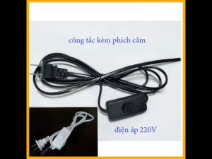Kèm công tắc loại tốt 2 dây cắm dài 18m