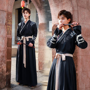 Original Spring Summer Mencostume Ethereal Hanfu Couples Cotton Traditional Chinese Clothing Free Spirited Martial Arts Scholar Style