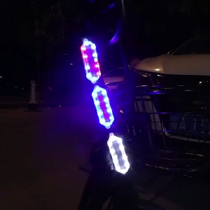 Solar LED Warning Light for Vehicles