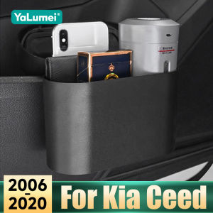 For Kia Ceed SW JD GT ED CD 2006-2014 2015 2016 2017 2018 2019 2020 Car Hanging Trash Bin Storage Box Square Pressing Trash Can