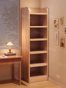 FWTDF | Wood Corner Bookshelf Narrow