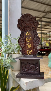 Bài vị Linh vị thờ Cửu Huyền Thất Tổ gỗ tự nhiên thờ gia tiên Chạm khắc theo yêu cầu Hương vị gỗ