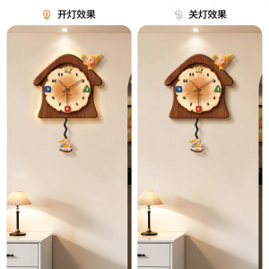 CTYLIGHTZ | Silent Hole-Free Luminescent TV Background Clock