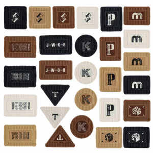 Water Soluble Embroidered Patch Small Hole Repair Patch for Clothes And Pants Versatile Decorative Patch Black Geometric Pattern