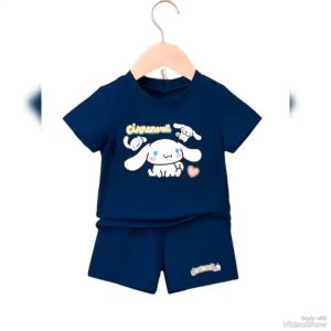 Stelan Kaos Anak Perempuan CINNAMOROLL Untuk Usia 1-8 Tahun