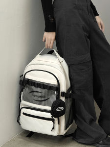 Trendy Large Capacity Backpack Boys Fancy Computer Backpack Junior High School Schoolbag Female College Student Travel Bag