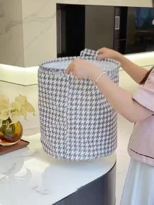 🔥SG STOCK🔥 Non woven dirty clothes basket foldable clothes toys underwear storage basket blankets bathroom Qianniao grid storage basket
