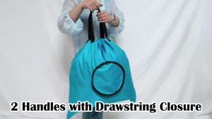 Durable Travel Storage Bag Laundry Basket Collapsible Dirty Clothing Washing Bag Nylon Organizer Foldable Storage Bags