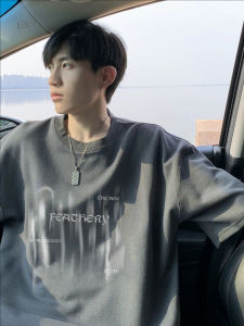 Hong Kong Style Pure Cotton Short Sleeve T-Shirt Mens Summer New Casual Loose Body Shirt Breathable Comfortable Cotton Tee