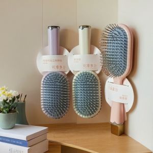 Long Handle Massage Comb Ladies Hairdressing Tool Vamando Brand Inflatable Comb Stand up Style Curling And Straightening Dual Use