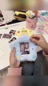 2Pcs/Set 3 inch Photocard Holder Cartoon Ita Bag Plush Protector Case Anime Keychain Card Holder Decoration Bag birthday gift  BOCCHITHE ROCK Frieren at the Funeral