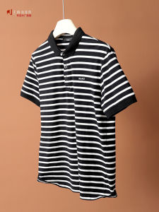Áo Thun Polo Sọc Cotton 100% Mùa Hè Thường Ngày Cho Nam Và Nữ Tay Ngắn Thoải Mái Đa Năng Thương Hiệu Jiangnan Giảm Giá