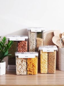 Large Multigrid Coarse Grain Storage Kitchen Food Storage Multipurpose Sealed Box Fresh-Keeping Jar