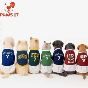 PAWS IT UAAP Jersery Ateneo La Salle UST UP FEU NU Adamson UE Jersey Dress Shirt Dog Cat Clothes Pet Dog Shirt Sando Dog Dress Costume RANDOM NUMBER