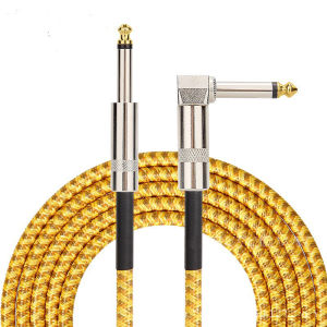 Cáp Âm Thanh Mạ Vàng TRS 1/4 Inch 6.35mm Cáp Jack 6.5mm Chống Nhiễu Tiếng Ồn Thấp Dành Cho Guitar Điện Bass - 1 Cái