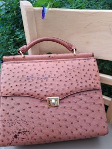 Hàng Si túi xách tay da đà điểu