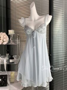 Seductive Lace Sleepwear with Pads