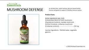 Animal Essentials Mushroom Defense | Immune Prebiotics Cancer Support | Holistic Healthcare for Dogs & Cats