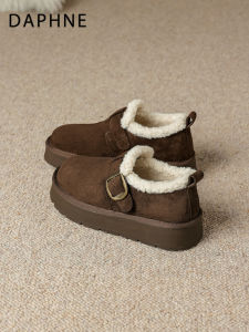 Daphne | Fur-lined Vintage Warm Womens Shoes Slip-on Snow Boots