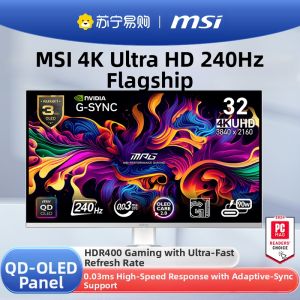 MSI 31.5 Inch QD-OLED Display MPG321URXW 4K Computer Monitor 240HZ Straight Screen HDR400 Refresh Rate HDMI Interface