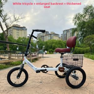YUANZHENQICAI |Foldable Lightweight Leisure Tricycle for the Elderly