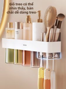 ecoco | Ghế Đựng Đồ Chải Răng Từ Tính Treo Tường Không Cần Khoan