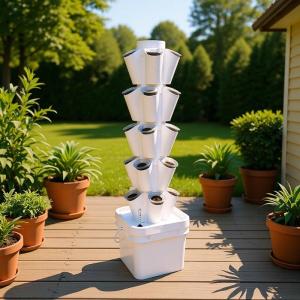 Indoor Hydroponic Growing Tower 8L