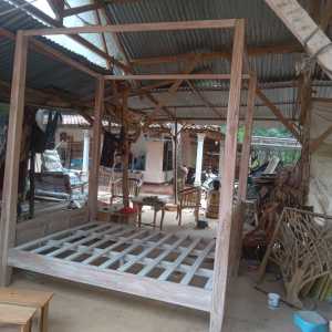 Ranjang Kanopi Rustic Murah Terbaru