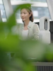 LENODI พัดลมไร้ใบพัด พัดลมตั้งโต๊ะ พัดลมไร้สาย 4000mAh เสียงบลูทูธ ไฟLED ฟังก์ชั่นจับเวลา พัดลมเงียบ Bladeless Fan