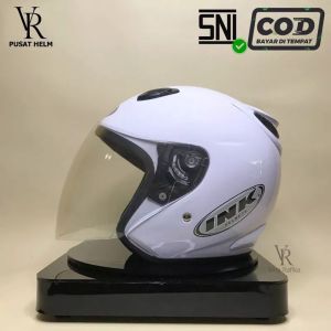 helm KYT kyoto original 100% gratis stiker warna merah hitam EMBOSS SNI terlaris
