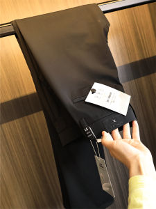 Cao Co Giãn Mỏng Trang Phục Công Sở Thoải Mái Quần Tây Dành Cho Nam Xuân Hè Màu Đen Công Nghệ Cao Quần Thoải Mái Nhẹ Trang Trọng Đầm Quần