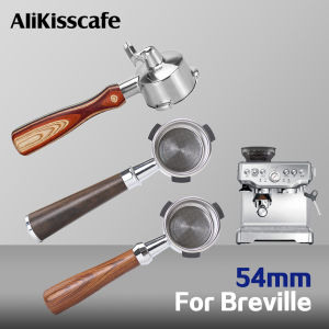54MM Coffee Bottomless Portafilter Naked Double Spout For Breville Sage 870 878 880 Espresso Machine Accessories Barista Tools