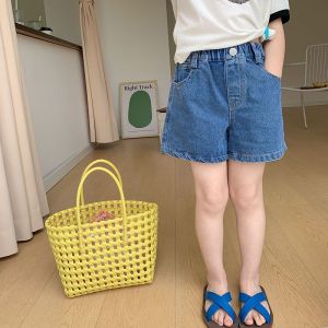 Unlimited Kids Five-point Pants Denim Blue Black Jeans Baby Shorts Denim Shorts