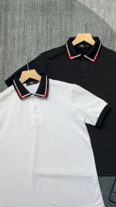 Áo thu nam cổ trụ vải cotton co giãn phối hoạ tiết loang màu chữ nổi trẻ trung cá tính mẫu mới-ATC77SHOP