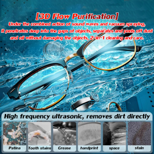💦Clean as new in 1 second！ultrasonic cleaner machine 360°sterilizationdeep decontamination ultrasonic cleaner spectacles cleaner Watches/Jewelry/Glasses Quick Clean ultrasonic cleaner machine 超聲波清洗機 洗眼鏡机器