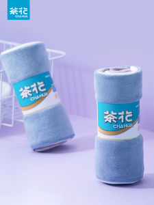 Tea Flower Kitchen Towel Absorbent Non-Stick Oil Cleaning Cloth for Glass Cleaning Home Washing Dishcloth Microfiber Material