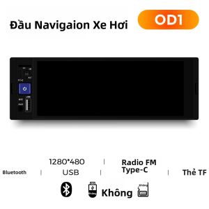 Máy Nghe Nhạc MP5 Đa Năng 1DIN Cho Ô Tô Hỗ Trợ Android Auto Carplay Hệ Thống Đa Phương Tiện Trên Xe Với Mirrorlink Radio FM Đầu Radio Thông Minh