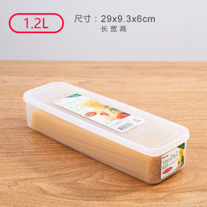 Japanese Style Kitchen Refrigerator Noodle Preservation Box Rectangular Pasta Storage Container Sealed Grain Box Food Organizer
