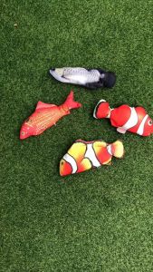Cat Toy Pet Toy Electric Plush Moving Fish Chargeable Distract Simulation Mainan Kucing USB Rechargeable