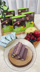 Bánh Ăn Dặm Cuộn Kem Mămmy giàu Canxi Không Gluten Muối Chất Bảo Quản cho bé 7 tháng Hộp 10 góix6g