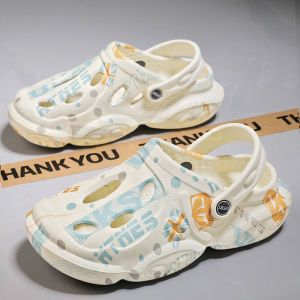 Lush Life Mens Summer Slippers Thick Bottom Breathable Anti-Odor Beach Shoes Slip-On Casual Flat Heel EVA Slippers