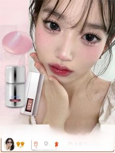 รองพื้นผิวสีม่วงเนื้อแมทต์แบบเป็นกันเองสำหรับผู้หญิง AZTK Liquid Blush 04 Fig Expansion 03 Contraction Color Atmosphere Contour Highlighting Light Mist