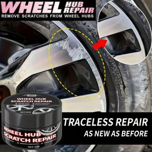 Car Wheel Rim Scratch RefurbishmentPaste Tire Rim Scratch Paint RepairPaste -Black And White Silver AluminumAlloy Rim