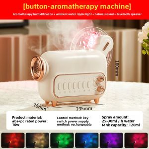 NIOYE | White Noise Bluetooth Speaker Humidifier with Aromatherapy and Water Wave Ambient Light