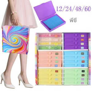 ใหม่เพชรภาพวาดศิลปะเครื่องมือถาดกล่องเก็บ DIY โมเสคเพชรเย็บปักถักร้อยถาด 5D Handmade หัตถกรรมเครื่องมืออุปกรณ์เสริม